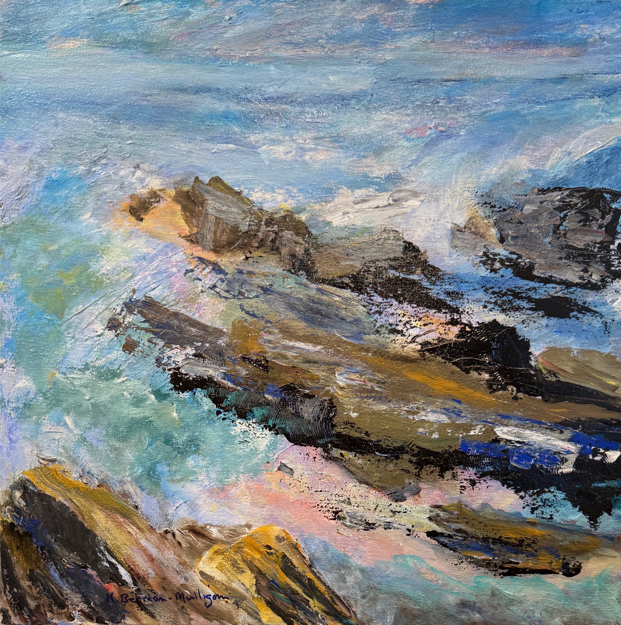 acrylic painting on canvas